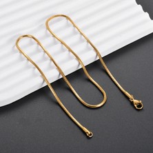 Çelik Kare Zincir Kolye 67CM