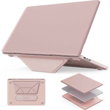 Fuchsia Apple Macbook Air 15 Uyumlu 15.3 Inç Standlı Ince Lüks Koruyucu Deri Kılıf