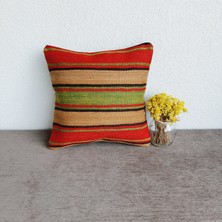 El Dokuma Kilim Kırlent Kılıfı 40X40 cm