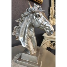 Mirsa Global Dekoratif At Kafası Büst Büyük Boy Heykeli