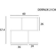 Decorlayn Dekoratif Duvar Rafı Atlantik çam