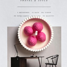 Bliss Beam Candle Decoration Çilek Figürlü Soya Mumu Çilek Kokulu Ev Dekorasyon Mumu
