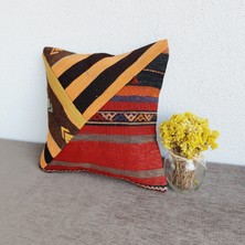 El Dokuma Kilim Kırlent Kılıfı 40 X40 cm