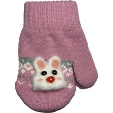 Kitti 1-3 Yaş Bebe Örme Eldiven Kız