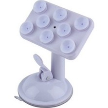 Ozcmax Araç Içi Telefon - Tablet - Navigasyon Tutucu - 8 Vantuzlu Döner Başlıklı