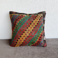 El Dokuma Kilim Kırlent Kılıfı 40X40 cm