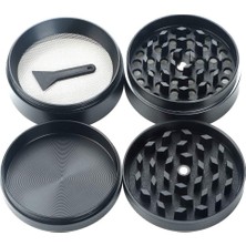 50 mm 4 Katmanlı Mıknatıslı Çinko Alaşım Herbal Grinder Baharat Bitki Ot Tütün Öğütücü