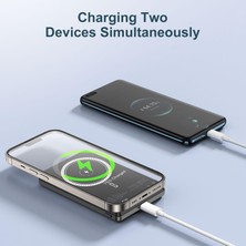 Boğazören Wireless Kablosuz Magsafe 10.000 Mah Powerbank Ota Şarj Kesme + Pd 20w + 15w