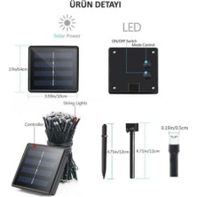 Solar 100 Ledli 12 Metre Bahçe Aydınlatma
