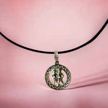 Sümerce Atölyesi İkizler Burcu Kolye Antik Gümüş