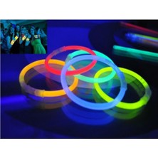 Ozcmax 10 Adet Karanlıkta Işık Veren Bracelet Fosforlu Kırılan Çubuk Bileklik