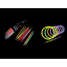 Ozcmax 10 Adet Karanlıkta Işık Veren Bracelet Fosforlu Kırılan Çubuk Bileklik