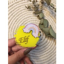 Twin Collection Gökkuşağı Figür Daire Pleksi Magnet Hediyelik (25'li)