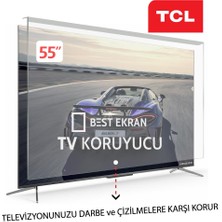 Best Ekran Tcl 55" Inç 138 cm Ekran 4K Ultra Hd LED QLED Televizyon Ekran Koruyucu