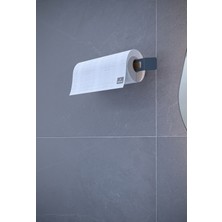 Beyaz Metal Yapışkanlı Kağıt Havluluk, Kağıt Havlu Askısı, Peçetelik, Banyo Mutfak Askısı