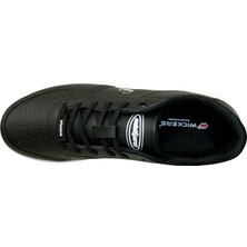 Wickers Siyah Beyaz Bağcıklı Sneakers Spor Ayakkabı