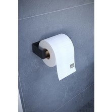 Alfams Beyaz Metal Yapışkanlı Modern Tuvalet Kağıtlık, Wc Kağıtlık, Tuvalet Kağıdı Askısı