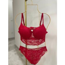 Bralet Kırmızı Sütyen Takımı
