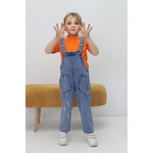 Unisex Çocuk Salopet Tulum Takım