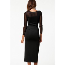 Hafif Giyim TP100775 Uzun Kısa Moda Elbise