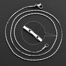 Takı Accessory Çelik Halka Zincir Kolye Ince 60 cm