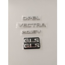 Opel Vectra 2.016V Bagaj Yazısı Gls Kapı Yazısı 4lü Set Opel Vectra 2.0 16V Gls Yazısı