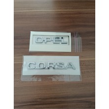 Opel Yazı Takım Opel Corsa Bagaj Yazısı 2'li Takım