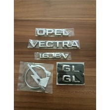 Opel Vectra 1.6_16V Gl Bagaj Yazısı Arka Bagaj Arması Opel Vectra 1.6 16V Gl Yazısı Arka Bagaj Logo