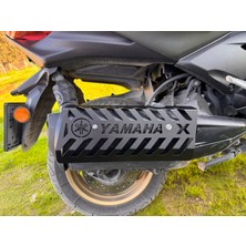 Yamaha Xmax 2018-2024 Uyumlu Egzoz Koruma Kapağı Siyah