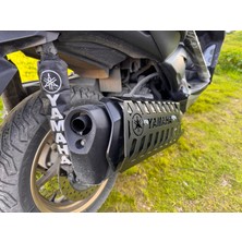 Yamaha Xmax 2018-2024 Uyumlu Egzoz Koruma Kapağı Siyah