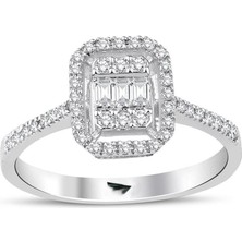 HAKAN GÜLER KUYUMCULUK Altın Baget Taş Yüzük 34288