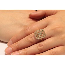 HAKAN GÜLER KUYUMCULUK Altın Baget Taş Yüzük 34290