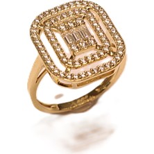 HAKAN GÜLER KUYUMCULUK 14 Ayar Altın Baget Taşlı Yüzük 242003