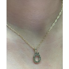 HAKAN GÜLER KUYUMCULUK Altın 3 Boyutlu Ö Harfli Ataç Zincir