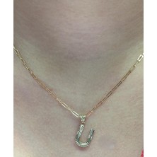 HAKAN GÜLER KUYUMCULUK Altın 3 Boyutlu U Harfli Ataç Zincir