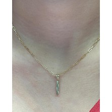 HAKAN GÜLER KUYUMCULUK Altın 3 Boyutlu I Harfli Ataç Zincir