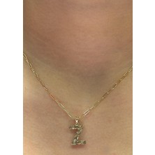 HAKAN GÜLER KUYUMCULUK Altın 3 Boyutlu Z Harfli Ataç Zincir