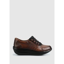 Taba Deri Kadın Ayakkabı