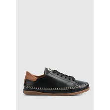 Eclipse Siyah Deri Kadın Ayakkabı