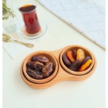 Hbs Art Design Ahşap Çerezlik  Sunum  4'lü Set