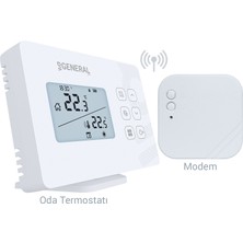 General Mitra HT340S Rf Haftalık Programlı Kablosuz Oda Termostatı