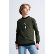 Alexander Gardi Desenli Çocuk Sweatshirt (C23-0010U)