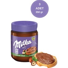 Milka Spread Hazelnut Sürülebilir Çikolata Kakaolu Fındık Ezmesi 350 gr - 3 Adet
