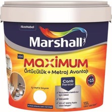 Marshall Maximum Ipek Silikonlu Silinebilir Iç Cephe Boyası 2,5 Lt