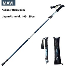 Etabel  Hafif Katlanabilir 105-125 cm Dağcı Doğa Kamp Yürüyüş Tırmanma Batonu