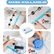 Ülbag Vakumlu Hurç 5' Li Set Elbise Yorgan Battaniye Hurcu Poşet Hurç Vakumlu Saklama Torbası