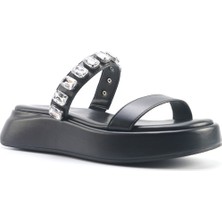 Nine West Veloan 5fx Siyah Kadın Düz Terlik