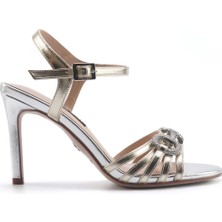 Nine West Lenna 5fx Altın Kadın Topuklu Sandalet