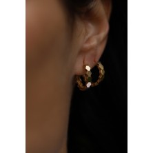 Yenigün Kuyumculuk 14 Ayar Altın Bal Petek Küpe