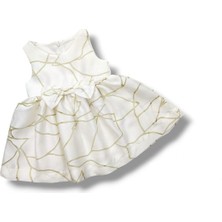 Çikoby Desenli Kız Bebe Elbise CK50545